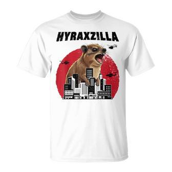 Hyraxzilla Rock Hyrax Lover Awawa Angry Marmot Gray T-Shirt - Geschenkecke