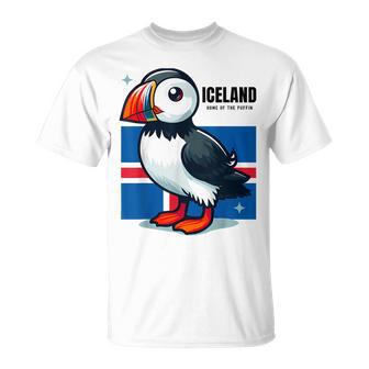 Iceland Iceland Flag Puffin T-Shirt - Geschenkecke