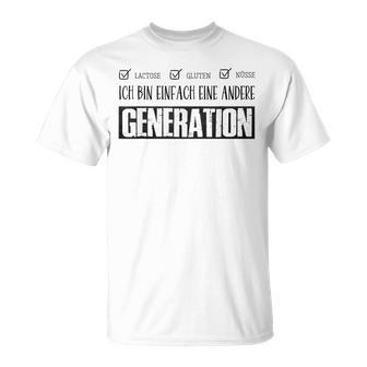 Ich Bin Einfach Eine Andere Generation Lustiges Blue T-Shirt - Geschenkecke