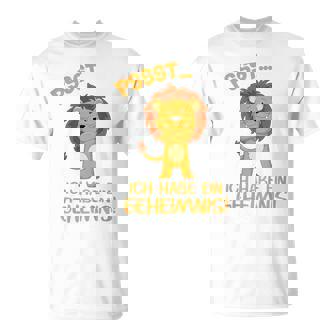 Ich Habe Ein Geheimnis Ich Werde Ein Großer Bruder Löwen German Langu T-Shirt - Geschenkecke