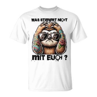 Ich Hasse Menschen Was Stimmt Denn Mit Dir Nicht T-Shirt - Geschenkecke