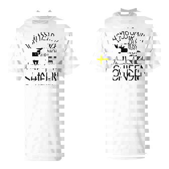Ich Muss Nur Nach Sweden Ich Muss Gar Nix Gray S T-Shirt - Geschenkecke