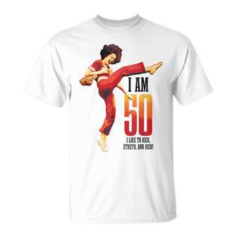 I’M Fifty Five-Oh 50 Sally Kick Lady Birthday T-Shirt - Thegiftio UK