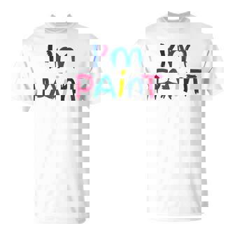 I'm Paint I Heart Love To Finger Paint Cute Couple T-Shirt - Seseable