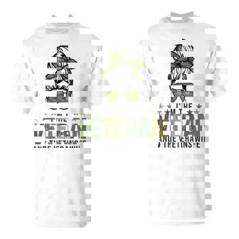 I'm The Veteran And The Veteran's Wife Veterans Day T-Shirt - Monsterry