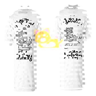 Je Peux Pas J'ai Yoga Chat Drôle Méditation Humoristique T-Shirt - Cadeauxyz