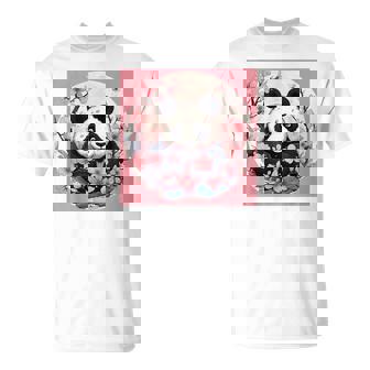 Joli Panda Rose Japonais En Fleur De Cerisier T-Shirt - Cadeauxyz