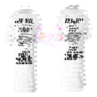 Just A Girl Who Loves Garter Snakes T-Shirt - Monsterry