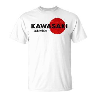 Kawasaki City 80S Retro 90S Japanese Aesthetic Kawasaki T-Shirt - Geschenkecke