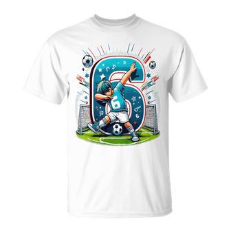 Kinder Fussball Geburtstag Junge 6 Jahre Party Motiv T-Shirt - Geschenkecke