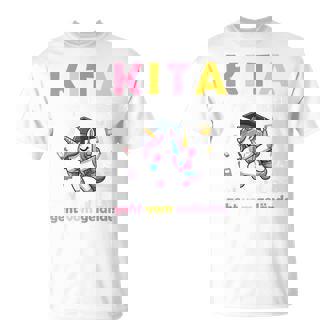Kinder Kita Abgänger 2025 Schulkind Einschulung Schule Bye Bye Kiga T-Shirt - Geschenkecke