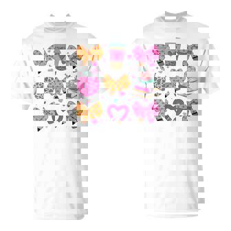 Kindergarten Teacher Valentine's Day Heart Coquette Bow T-Shirt | Mazezy