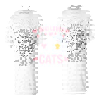 Kitten Just a Girl Who Loves Cats Shirt Cute Cat Lover Heart T-Shirt - Monsterry