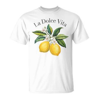 La Dolceita Lemon Italian Summer Limoncello Amalfi Coast T-Shirt - Geschenkecke