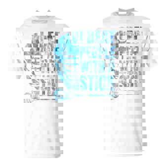 Lacrosse- Lax I Beat People With A Stick Boys Youth Men T-Shirt - Monsterry