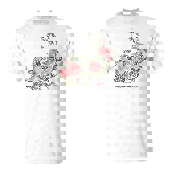 Lapin De Pâques Floral Printemps Lapin Mignon Lapin De Pâques T-Shirt - Cadeauxyz