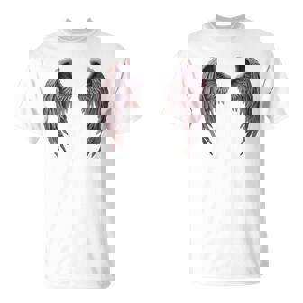 Lindas Alas De Ángel Solo Parte Trasera Camiseta unisex - Regaloses