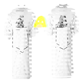 Lindo Aguacate En El Bolsillo Alimentoegetariano Avocado Cuello Camiseta unisex - Regaloses
