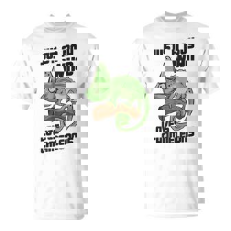 Lindo Camaleón Lagarto Sólo Un Niño Que Ama Camaleones Camiseta unisex - Regaloses