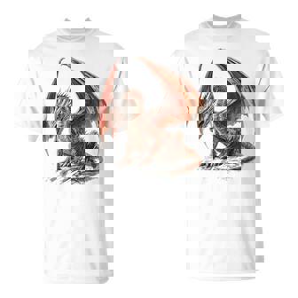 Lindworm Dragon Motif Ilustración Mítica Lindworm Dragon Camiseta unisex - Regaloses