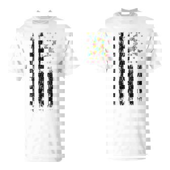 Llevando Azul Para Autismo Conciencia Divertido Autista Gráfico Cuello Camiseta unisex - Regaloses