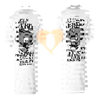 I Love My Bearded And Tattooed Husband Beard Lovers Wife Premium T-Shirt - Monsterry