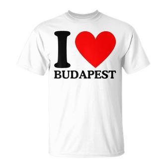 With I Love Budapest Motif T-Shirt - Geschenkecke