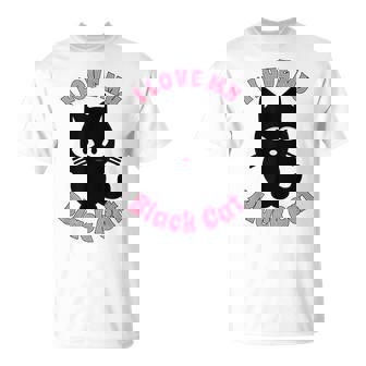 I Love My Cat Shirt Cute Kitty Halloween Kitten T-Shirt - Monsterry