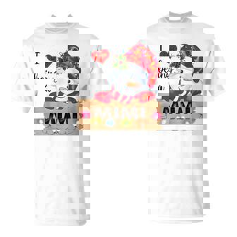 I Love Being A Mimi Snowman Lights Christmas Xmas T-Shirt - Monsterry