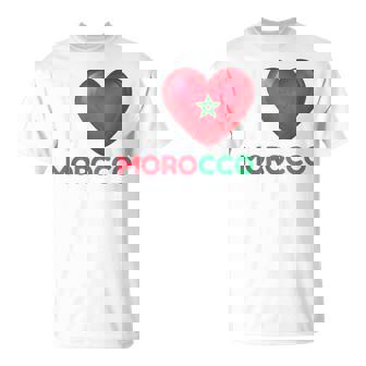 I Love Morocco Vintage Moroccan Morocco Family Travel T-Shirt - Monsterry