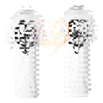 Love Siamese Cat Heart Kitten Cat Girl Women Kids Baby T-Shirt - Monsterry