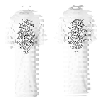 Mandala For Colouring Pattern Comic Painting T-Shirt - Geschenkecke