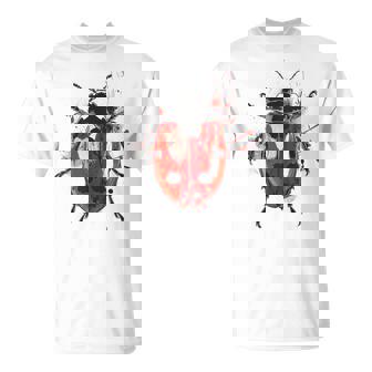 Mariquita Animal Abstracto Zoológico Dibujo Arte Pintura Mariquita Camiseta unisex - Regaloses