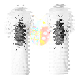 Mariquita Animal Motif Obra De Arte Mariquita Camiseta unisex - Regaloses