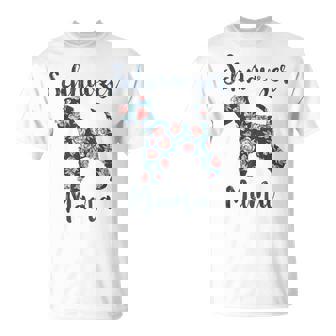 Miniature Schnauzer Mama Dog Mom Mother Day T-Shirt | Mazezy