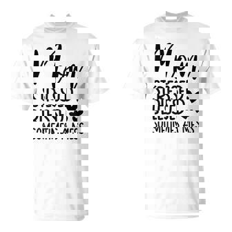 Mom Stressed Blessed Sometimes A Mess Cute Mama Life T-Shirt - Monsterry