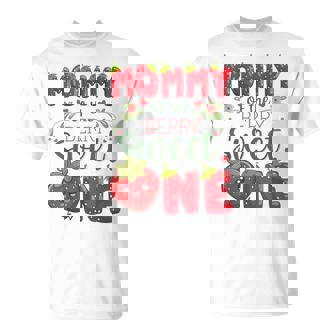 Mommy Of The Berry Sweet One 1St Birthday Strawberry T-Shirt - Monsterry