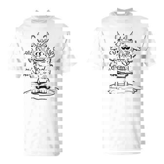 Monster Ausmalen Und Selbst Bemalen Colouring T-Shirt - Geschenkecke