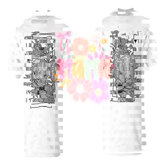 Mother's Day Floral Mama Coquette Bow Mama Flower Girl Women T-Shirt | Mazezy