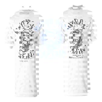Motor Boat Captain Pontoon Boating Motor Boatin Lake T-Shirt - Seseable