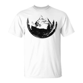 Mountain Bike Downhill Bicycle Mountains Bicycle Lovers T-Shirt - Geschenkecke