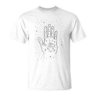 Mystical Symbol Palm Reading Sacred Palmistry Psychic Tank Top T-Shirt - Monsterry