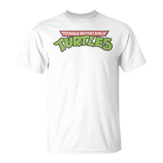 Nage Mutant Ninja Turtles Retro Logo Blue T-Shirt - Geschenkecke