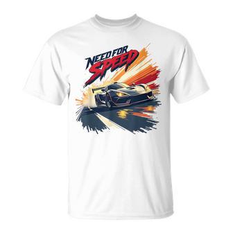 Need For Speed High-Octane Racing Graphic Gray T-Shirt - Geschenkecke