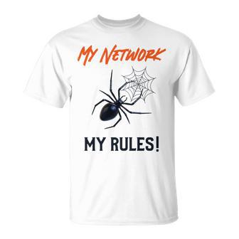 My Network My Rules Lustiges It Cyber Security T-Shirt - Geschenkecke