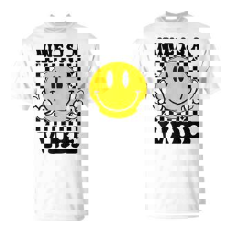 Nine Is A Vibe 9th Birthday Groovy Boys Girls 9 Years Old T-Shirt - Monsterry