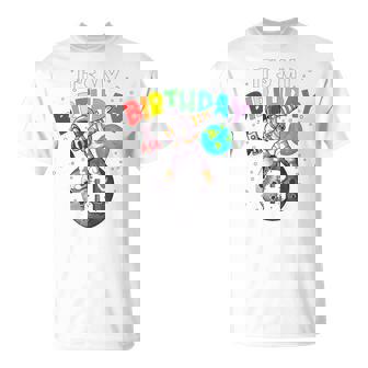 Niño Niña 8 Años Luna Tierra Universo Es Mi Cumpleaños Camiseta unisex - Regaloses