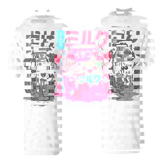 Niños Kawaii Cute Japanese Strawberry Milk Straw Anime For Girls Camiseta unisex - Regaloses