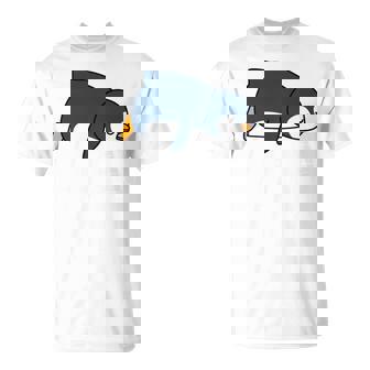 Nö Nicht Heute Fauler Penguin Nope Not Today T-Shirt - Seseable