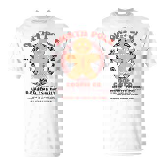North Pole Cookie Co Santa Claus Christmas Women Men T-Shirt - Monsterry